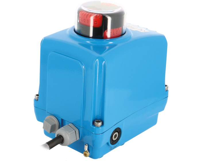 Quarter-turn electric actuator SA05-SCP 24V DC 8s 50Nm